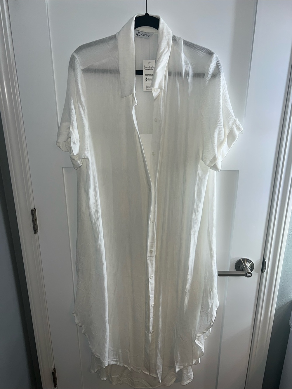 Cupshe White Coverup/Dress Size XL